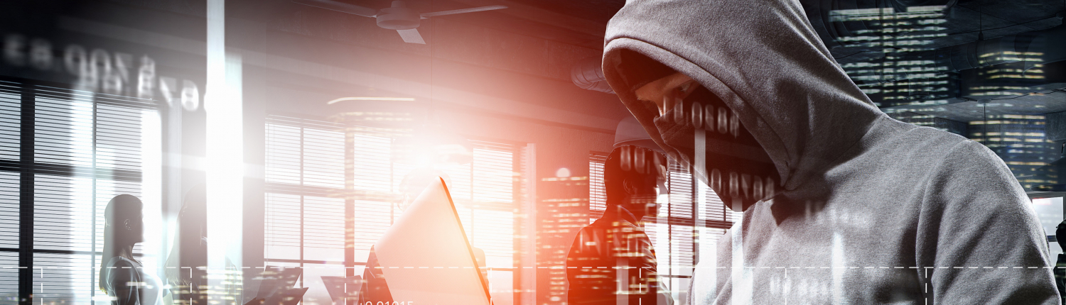 Hacker man steal information